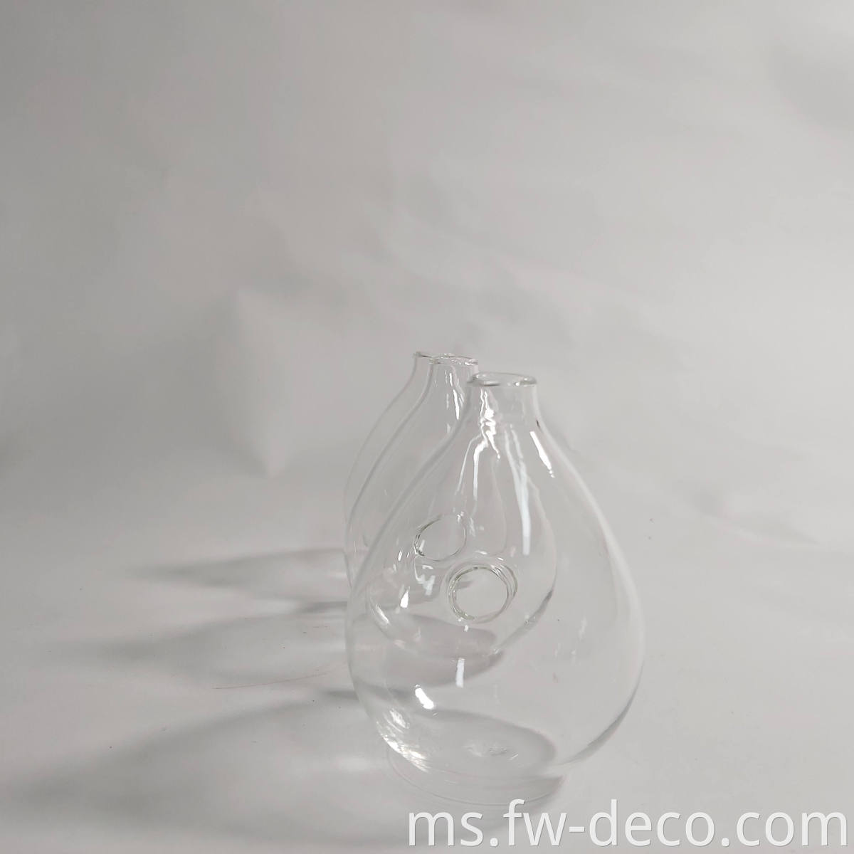 clear teardrops glass vase